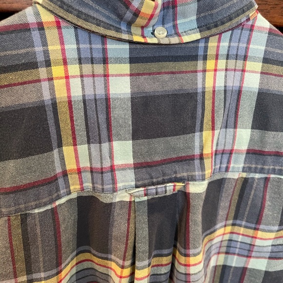 MERONA BLUE PLAID COTTON S/S SHIRT; Like-New; Size Small; $8 - Picture 13 of 16